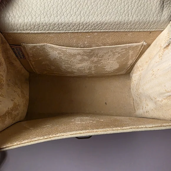 Vintage Dooney & Bourke AWL Crossbody Bag Cream Tan | Rehab Project - Picture 6 of 6